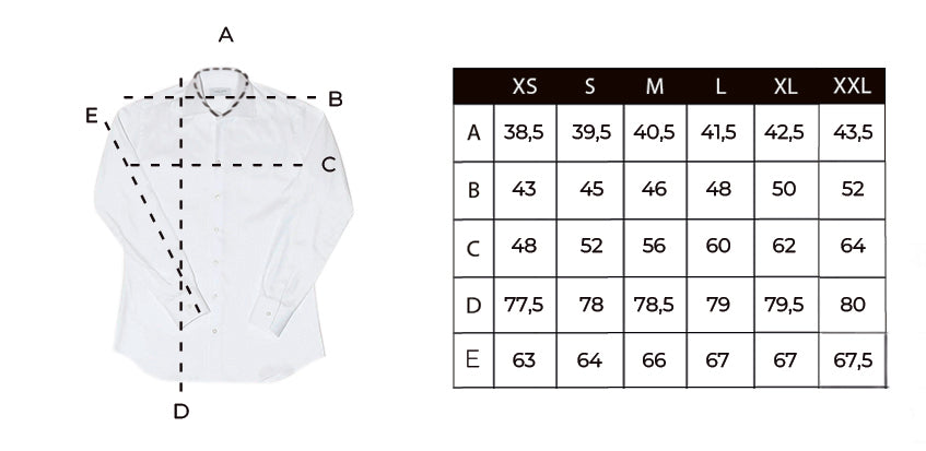 Camisa vestir blanca cuello inglés