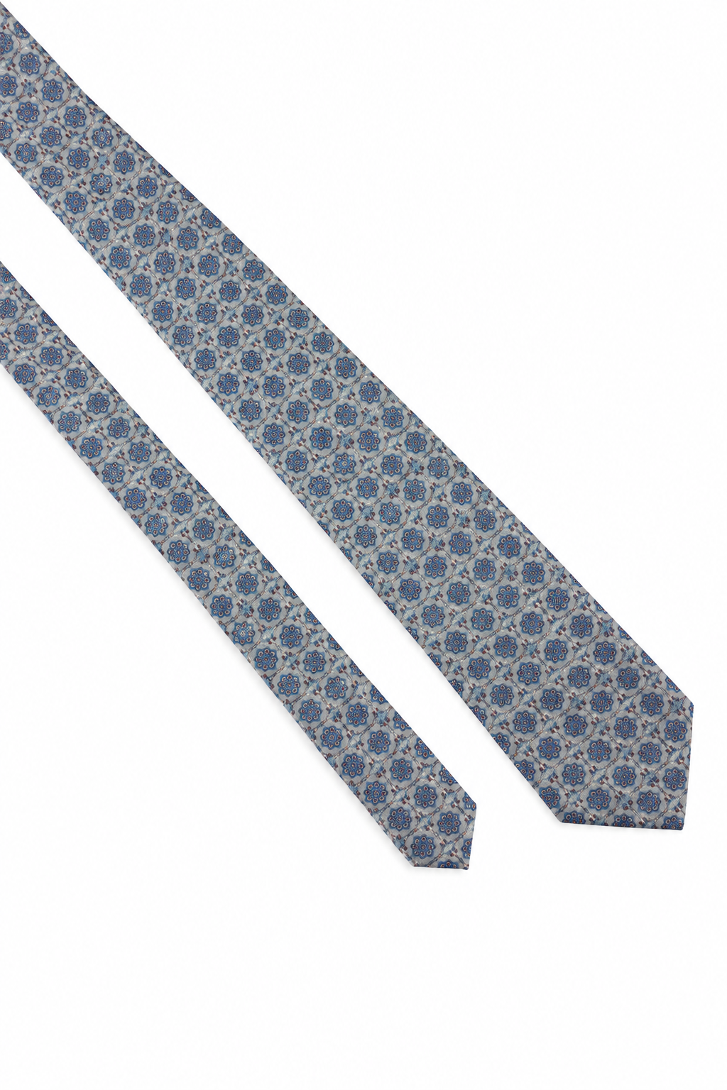 Corbata geométricos verde