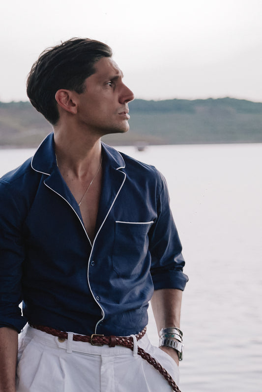 Camisa Hollywood azul marino