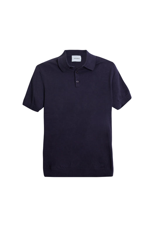 Polo punto botones azul marino