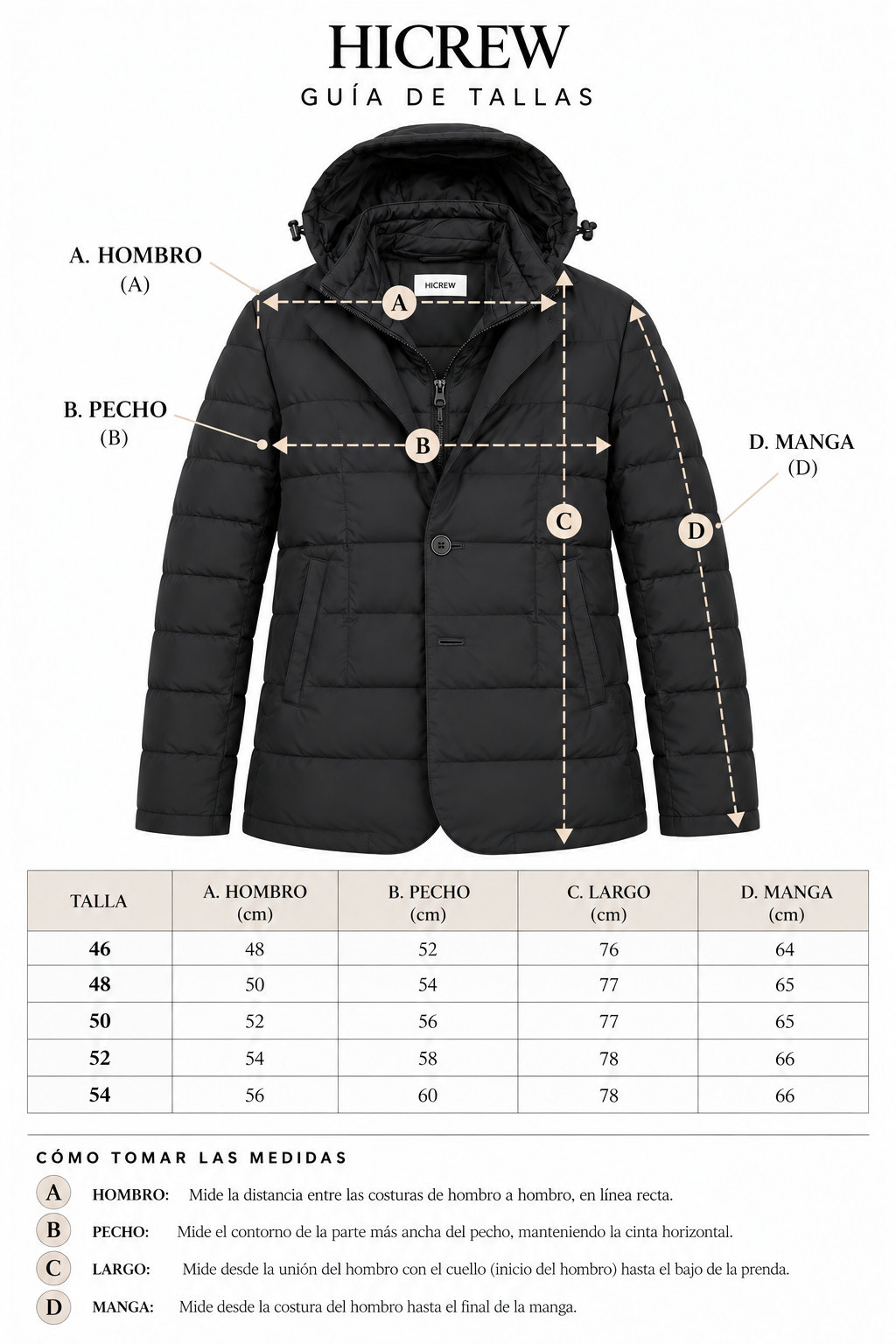 Chaqueta acolchada capucha azul marino