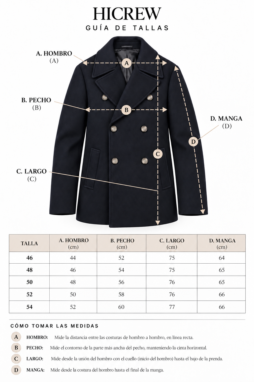 Chaqueta lobo de mar azul marino