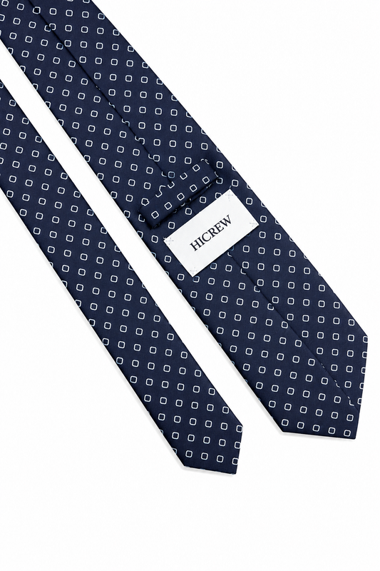 Corbata rombos azul marino