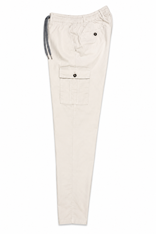 Pantalón cargo ligero crema