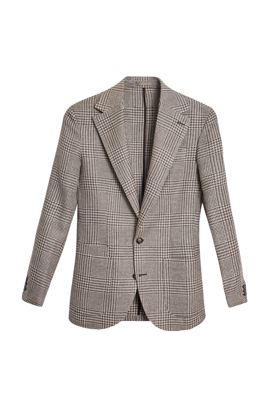 Americana Príncipe de Gales sartorial marrón