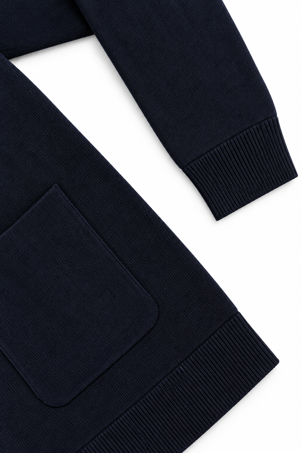 Blazer cruzada punto azul marino