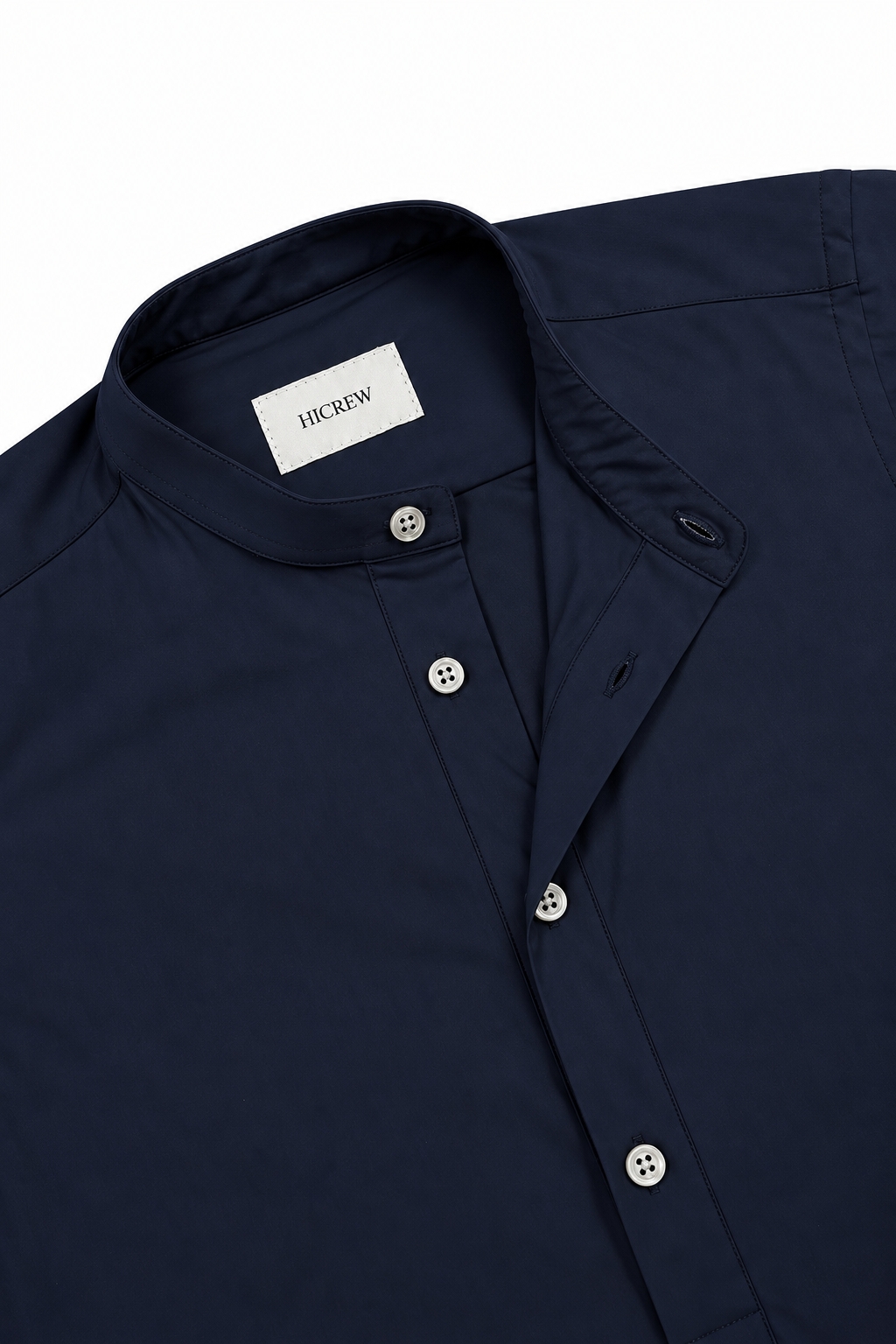Camisa henley técnica azul marino