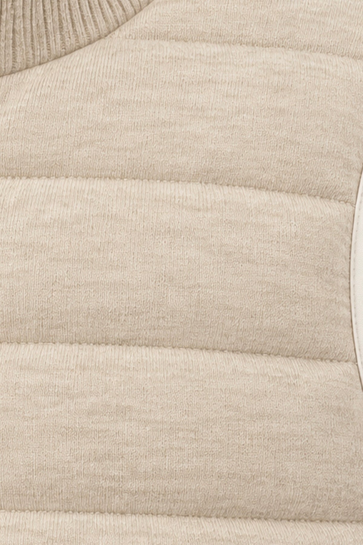Chaleco reversible crema