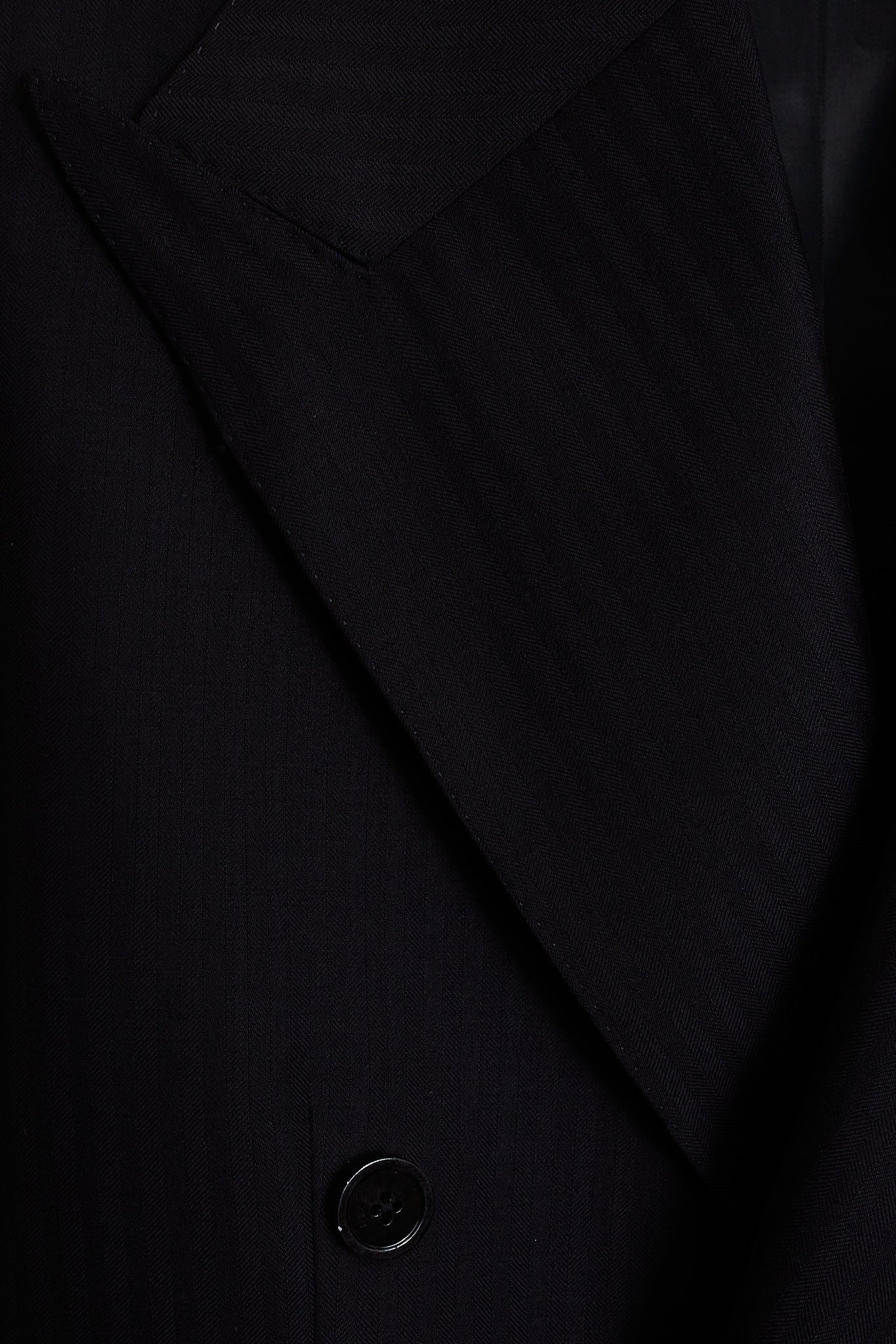 Americana traje cruzado azul marino espiga Ready to Wear