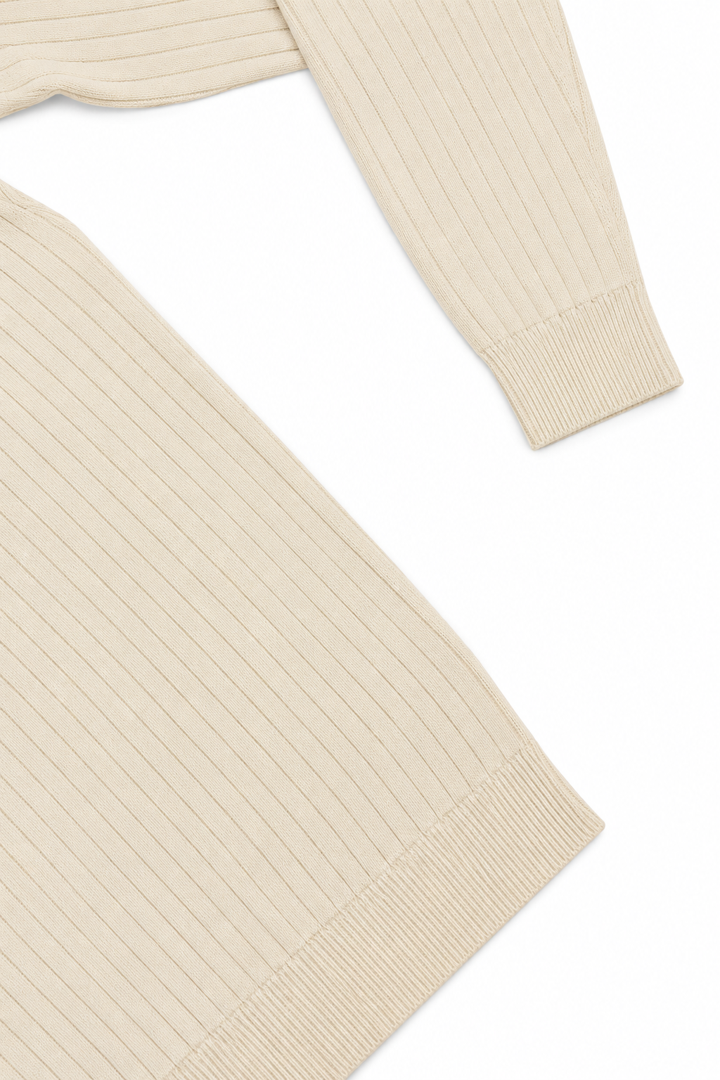 Jersey polo algodón crema