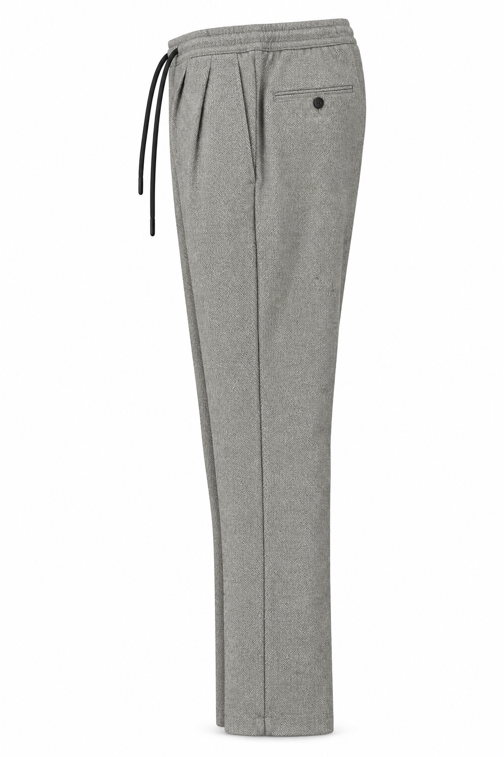 Pantalón fluido espiga gris