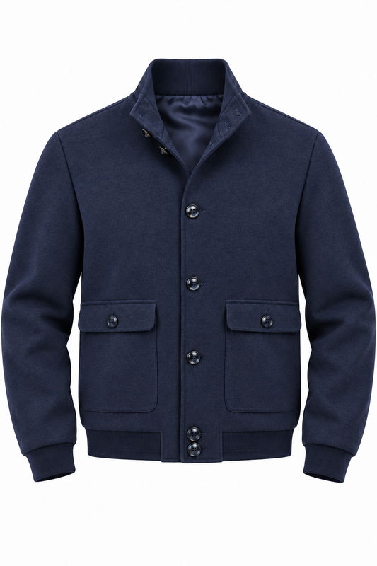 Chaqueta bomber azul marino