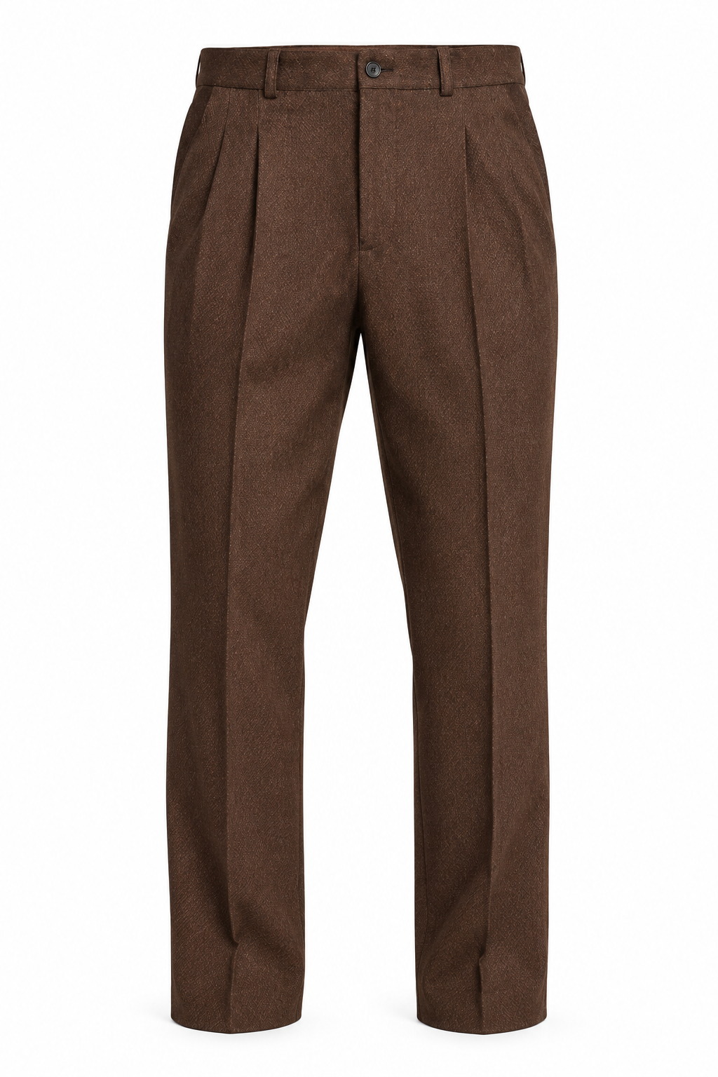 Pantalón vestir pinzas fluido granate