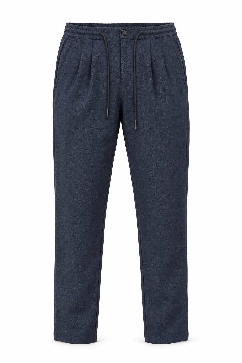 Pantalón fluido espiga azul marino