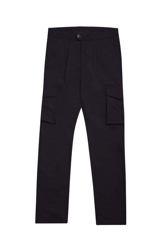 Pantalón cargo pinzas técnico azul marino