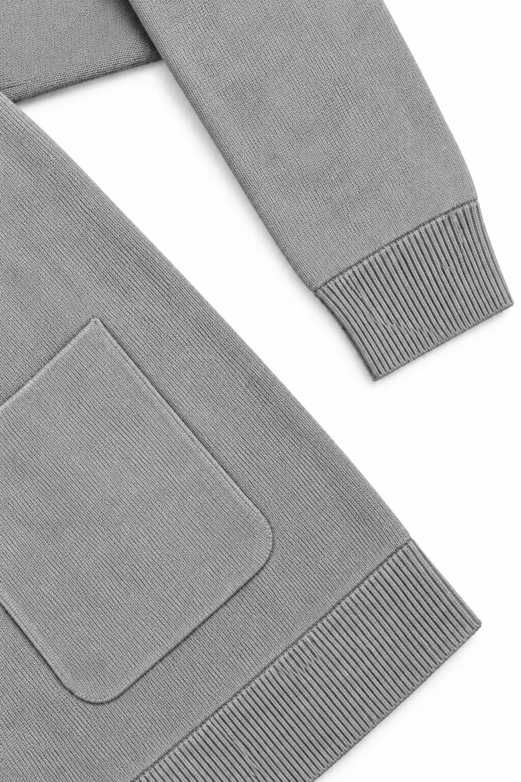 Blazer cruzada punto gris