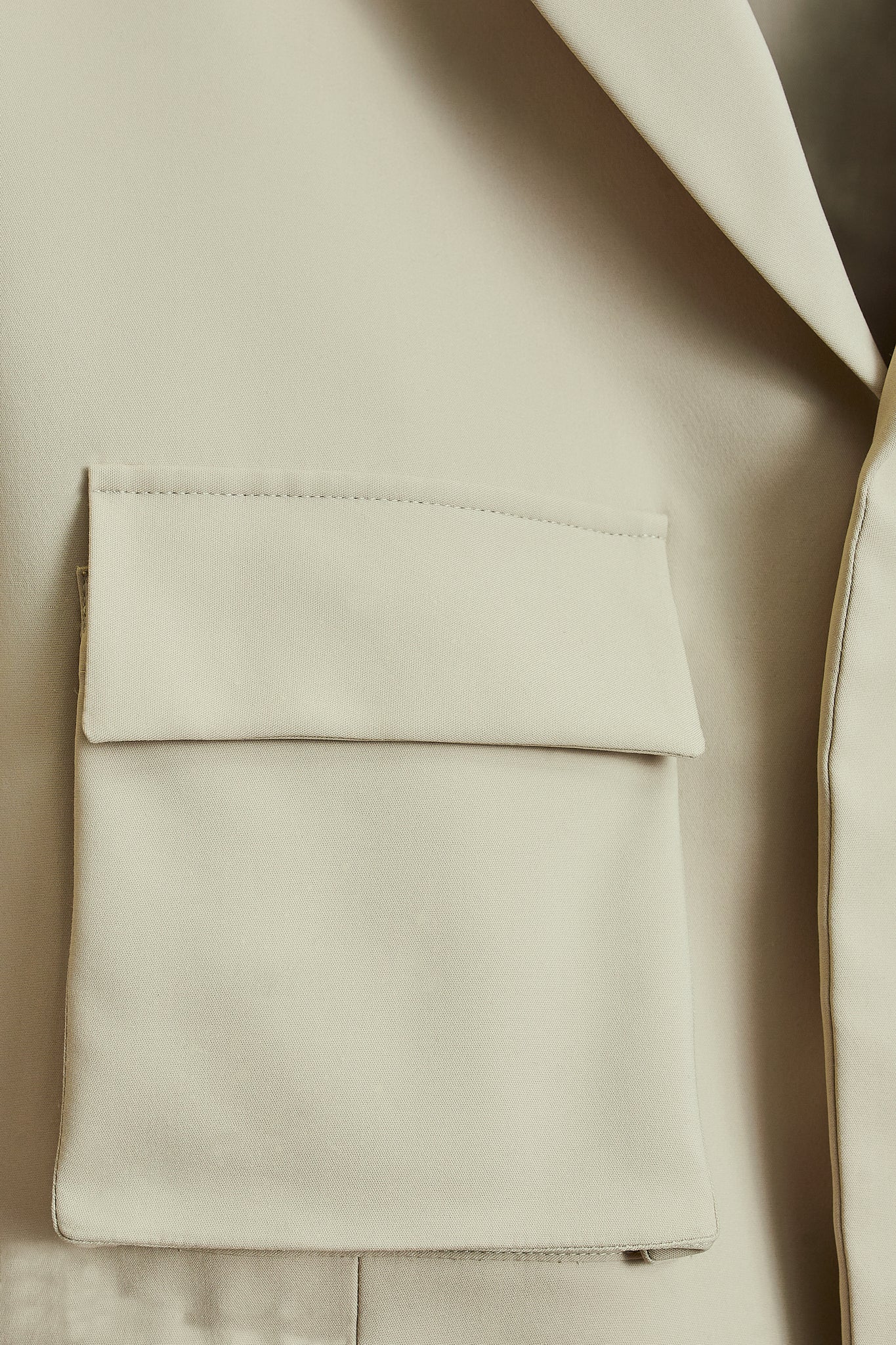 Chaqueta sahariana técnica crema