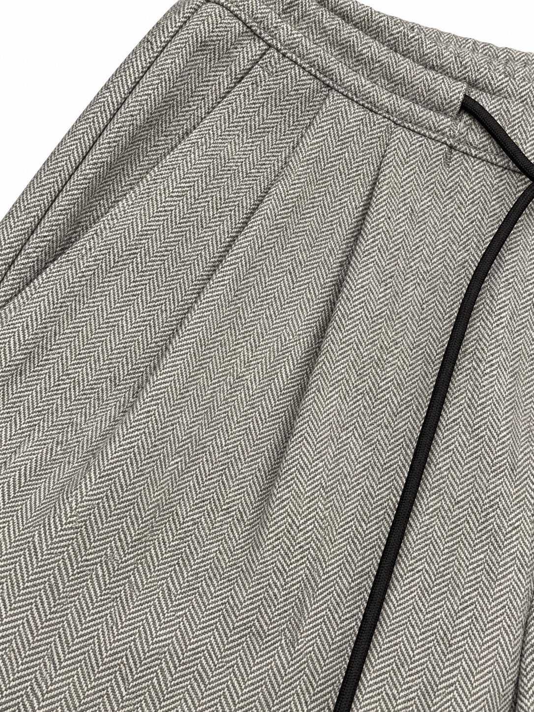 Pantalón fluido espiga gris