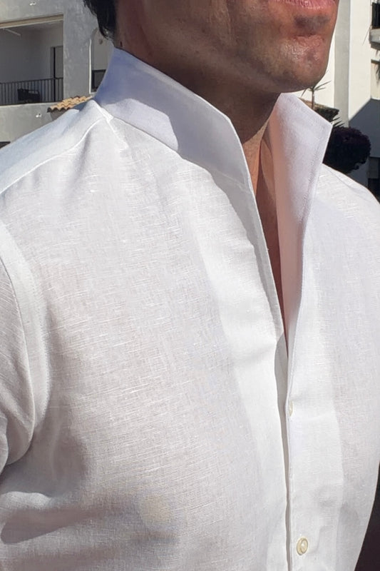 Camisa Mao lino blanca