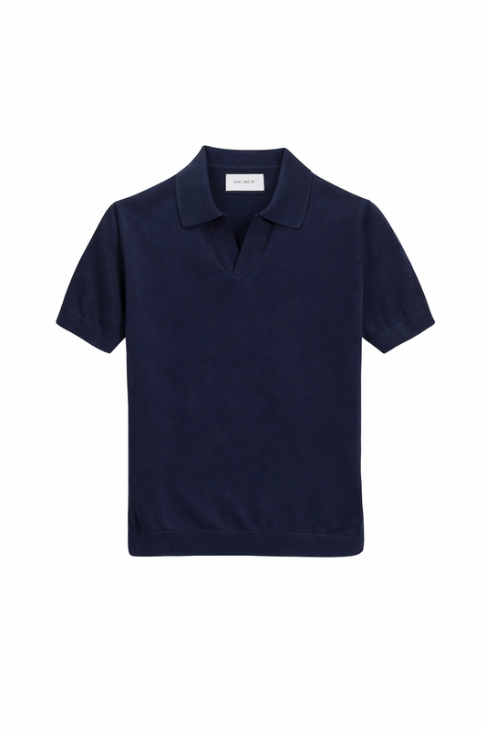 Polo punto azul marino