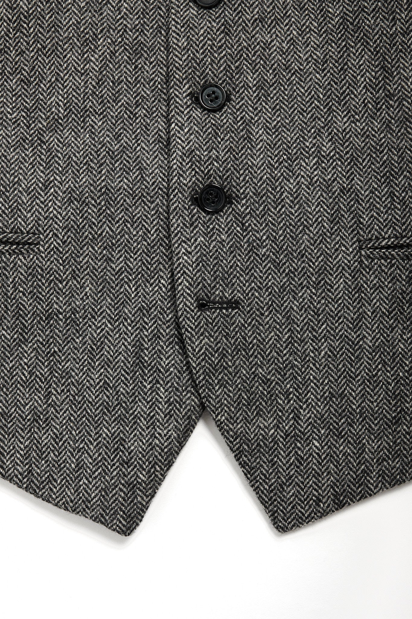 Chaleco Traje espiga gris