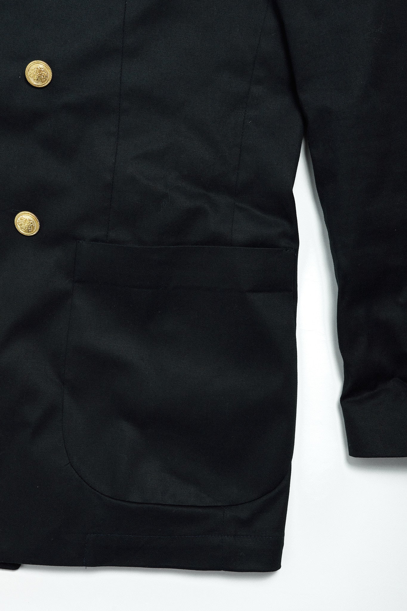 Americana Traje cruzado algodón azul marino
