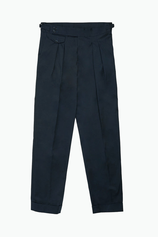 Pantalón Traje algodón azul marino
