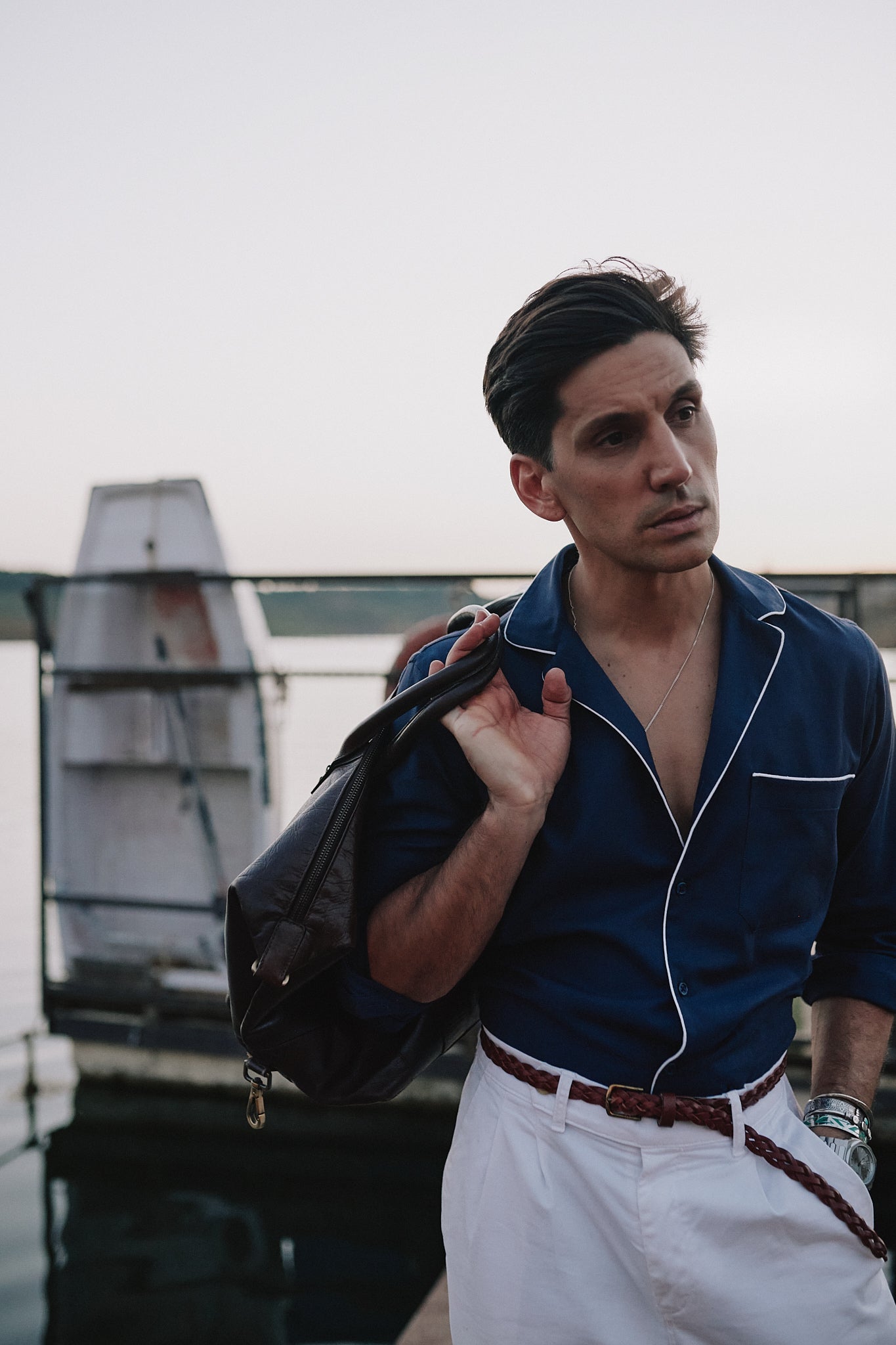Camisa Hollywood azul marino