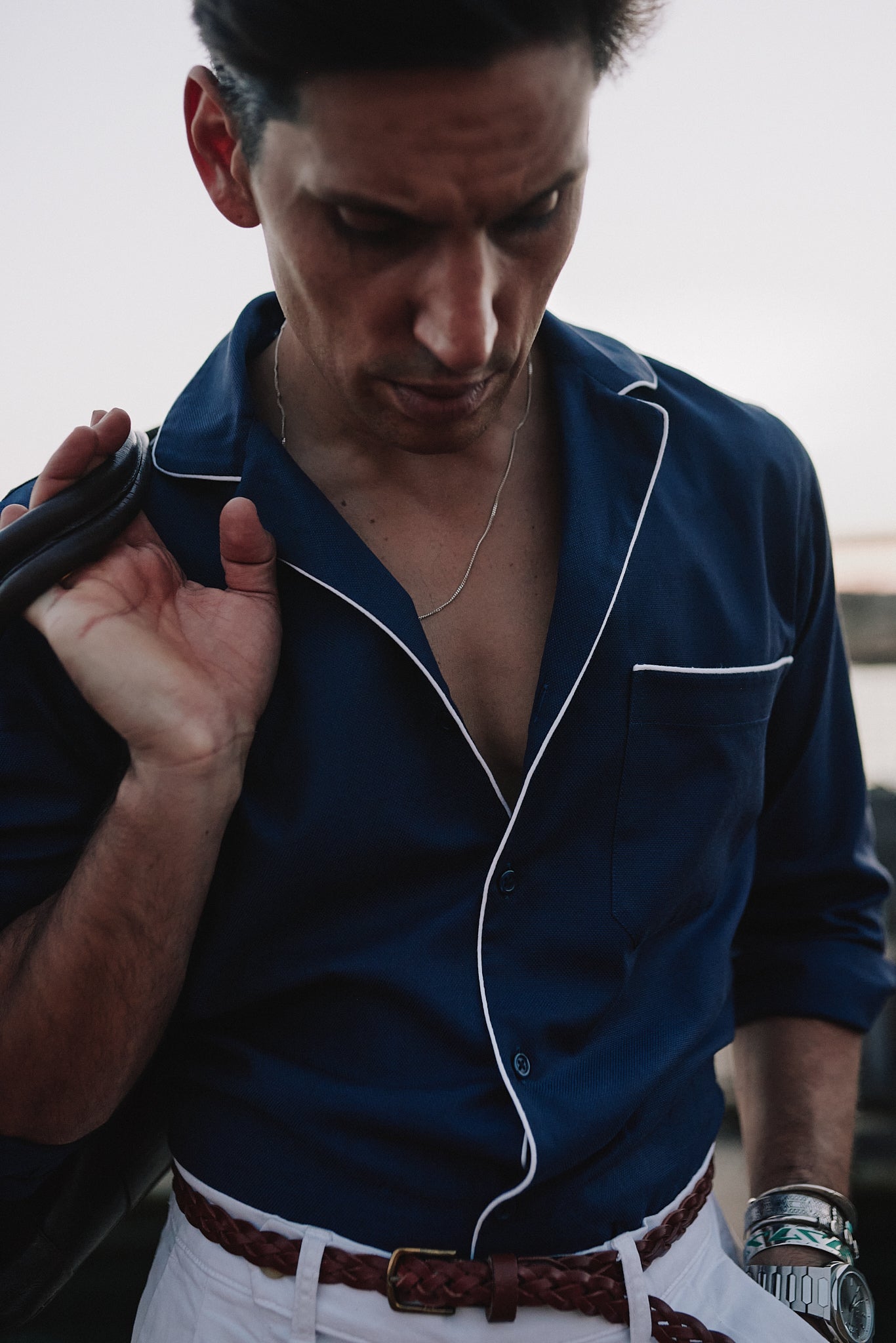 Camisa Hollywood azul marino