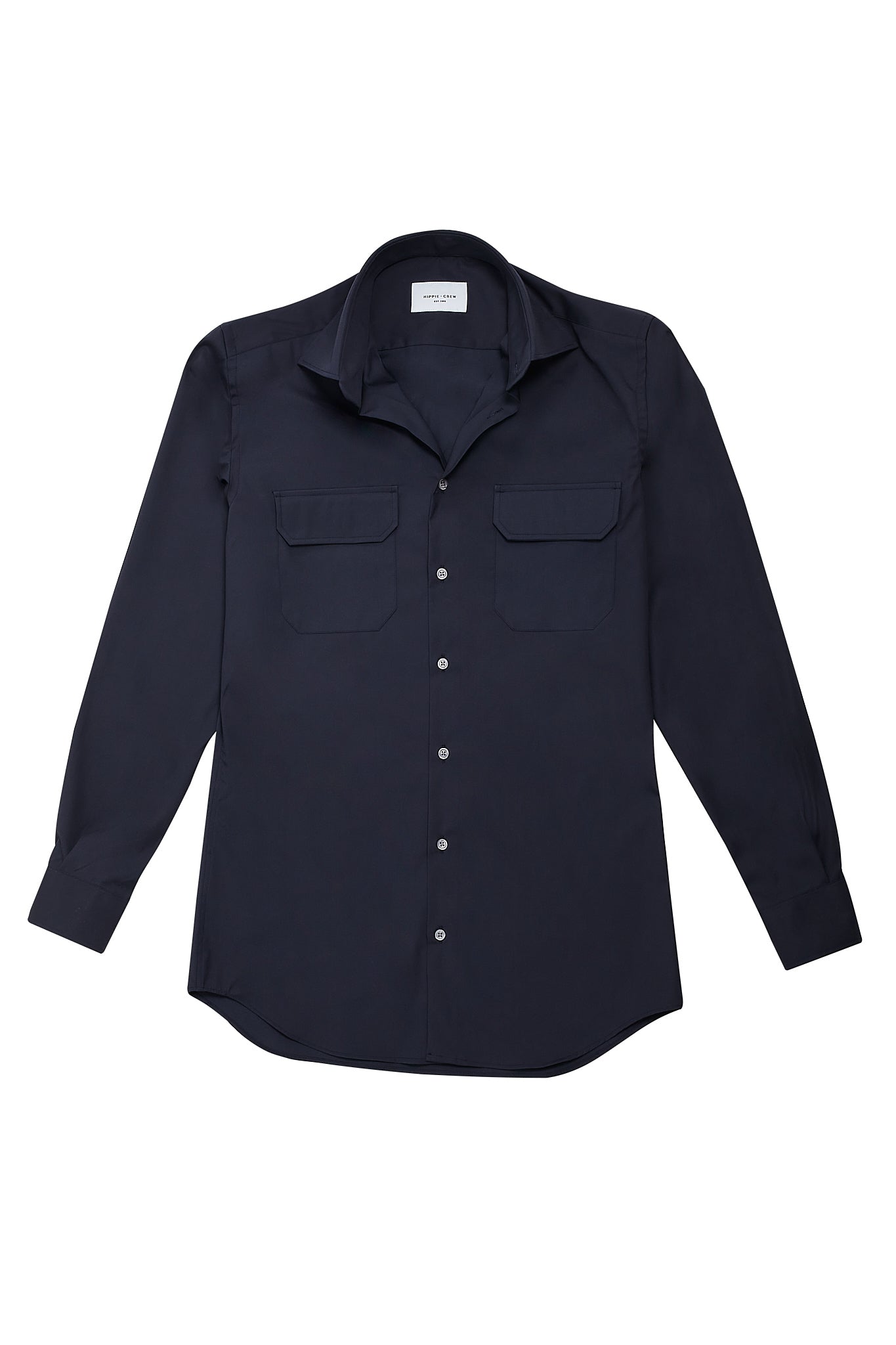 Camisa travel azul marino