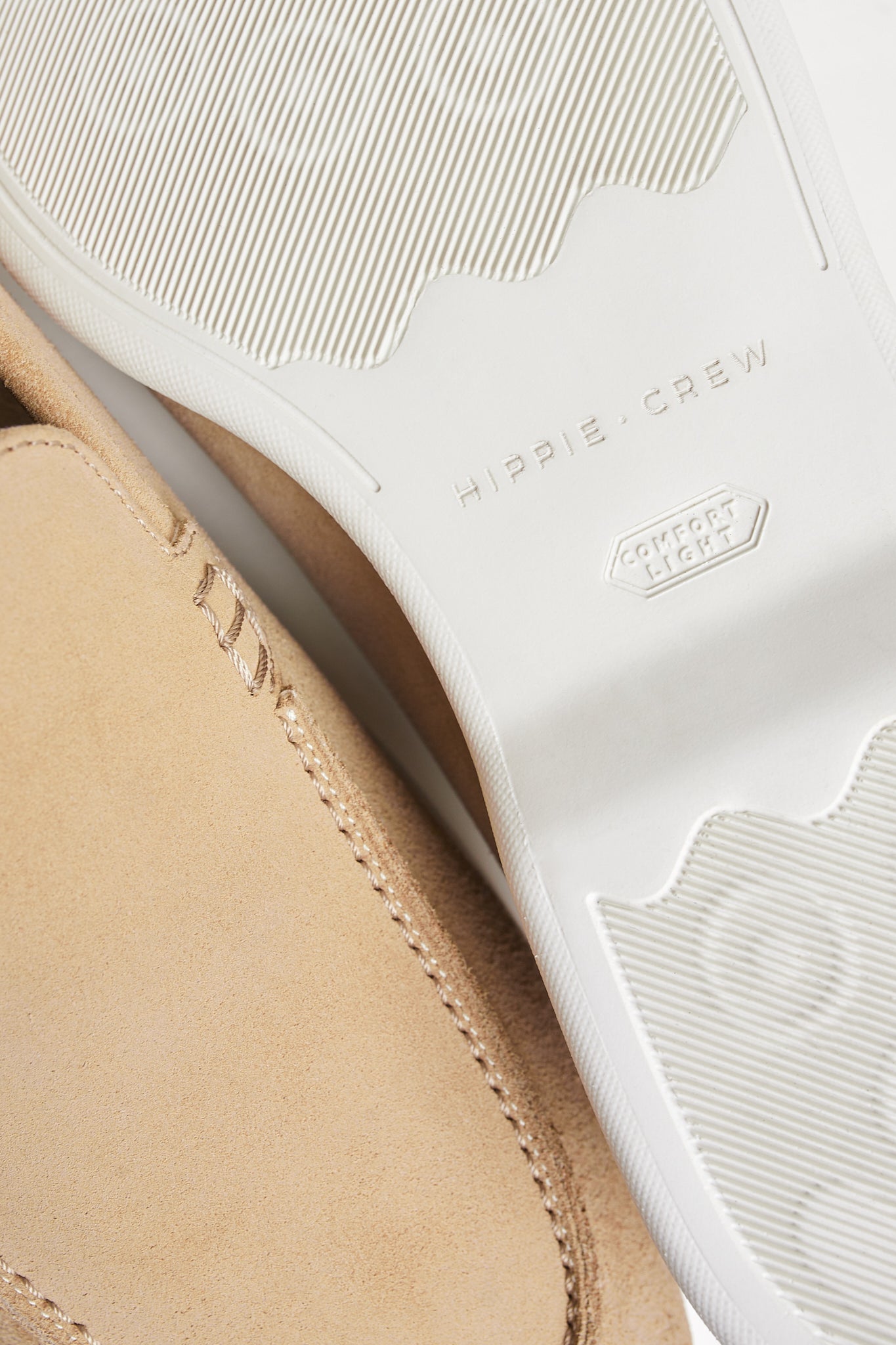 Zapatos flexibles ante beige