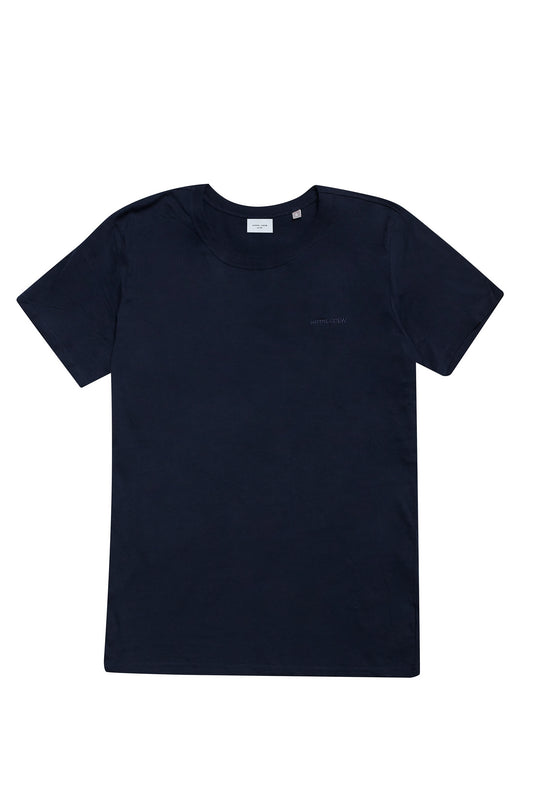 Camiseta cuello redondo azul marino