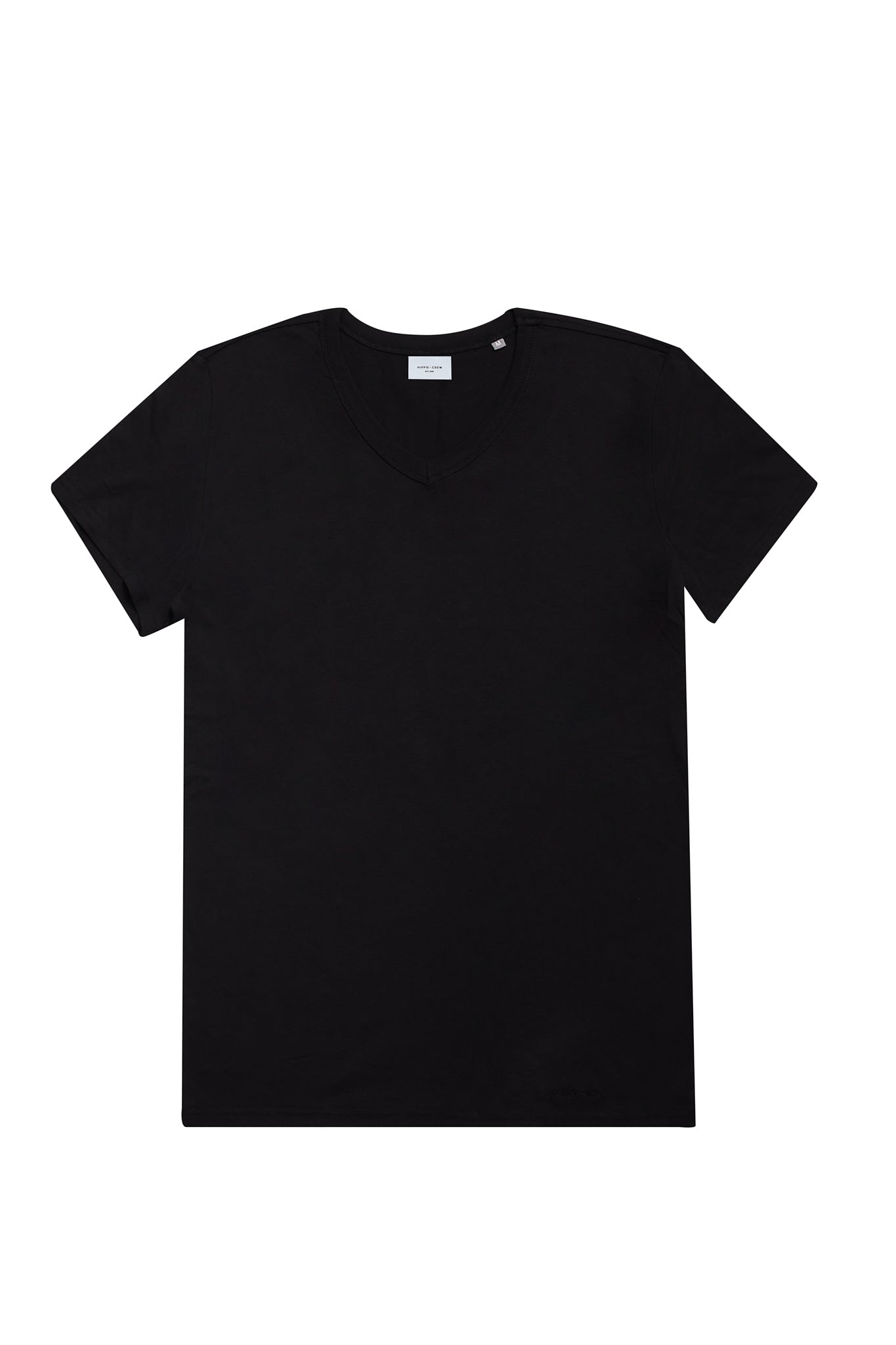 Camiseta cuello pico negra