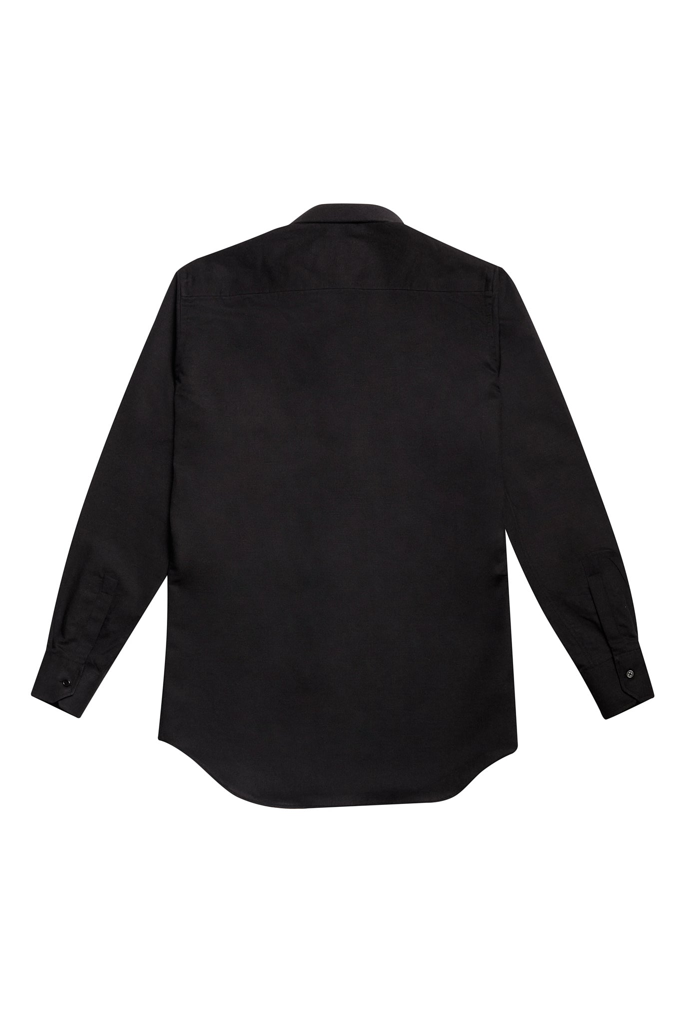 Camisa lino pechera negra