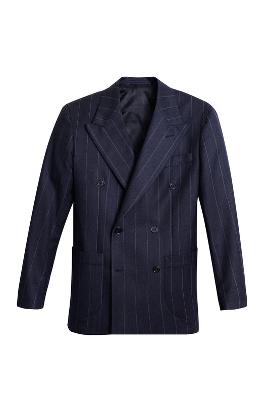Americana traje cruzado diplomático azul marino Vitale Barberis