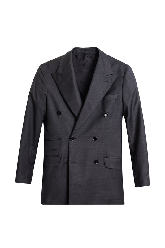 Americana traje cruzado gris Cerruti