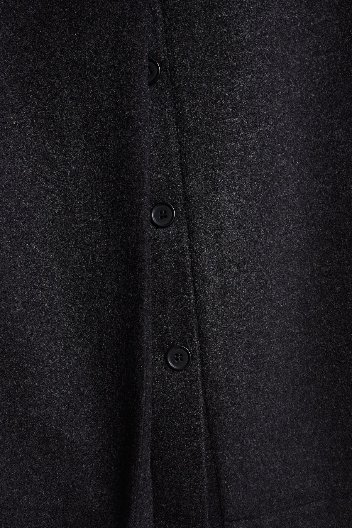 Abrigo cruzado lana cashmere gris oscuro