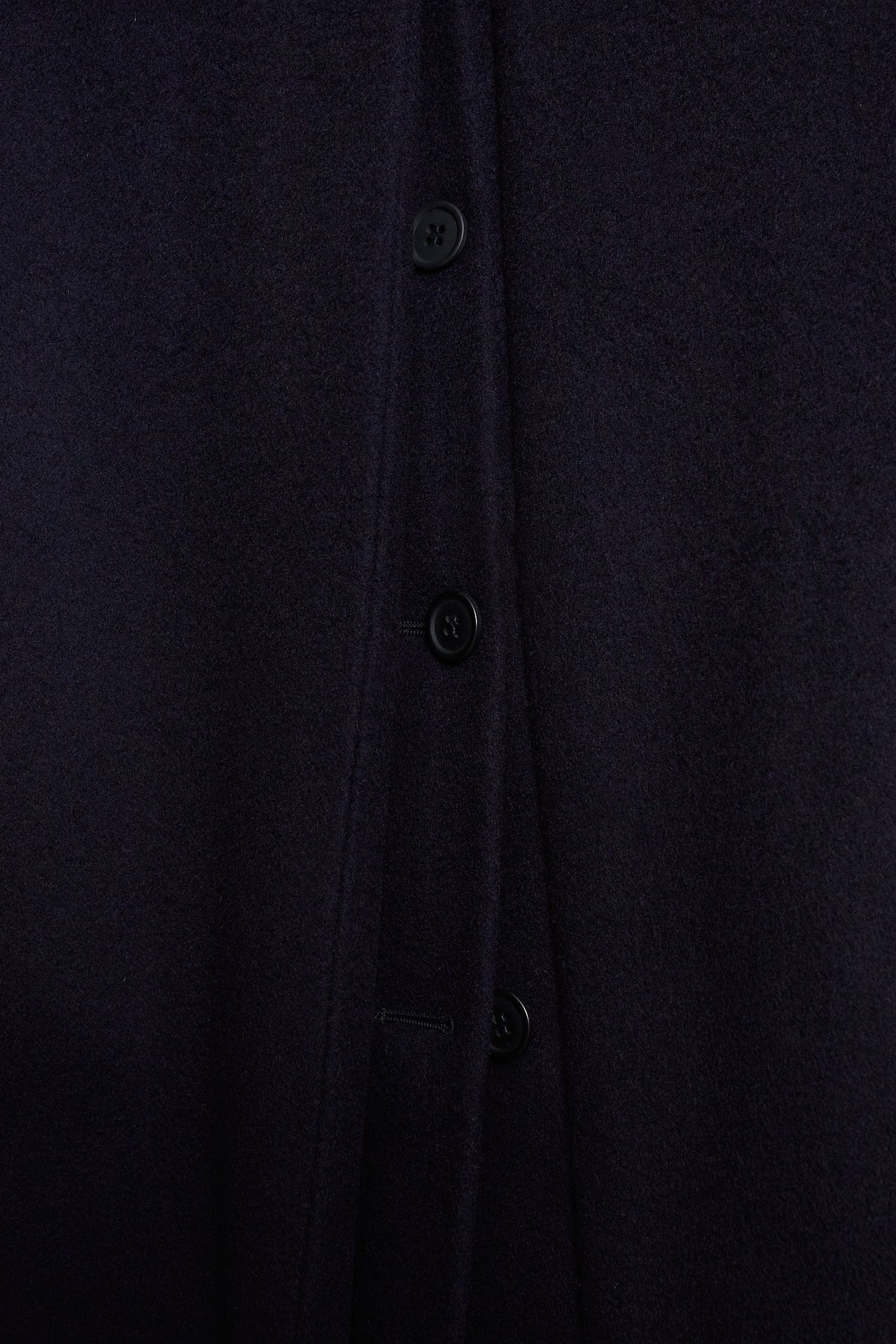 Abrigo cruzado lana cashmere azul marino