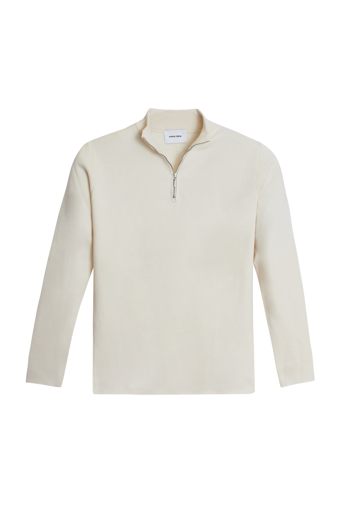 Jersey cremallera crema