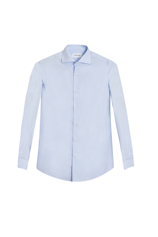 Camisa vestir azul slim fit