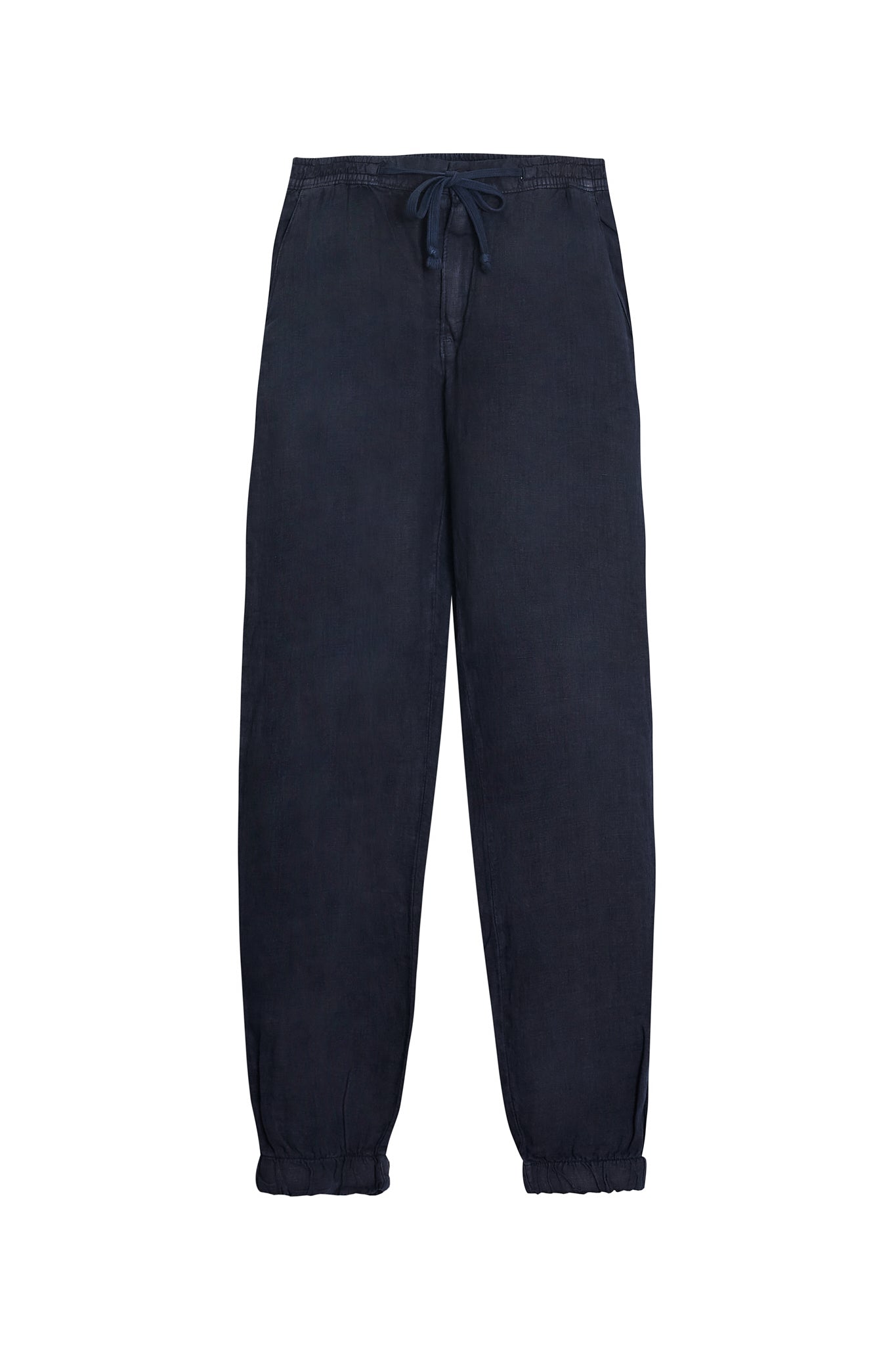 Pantalón jogger lino azul marino
