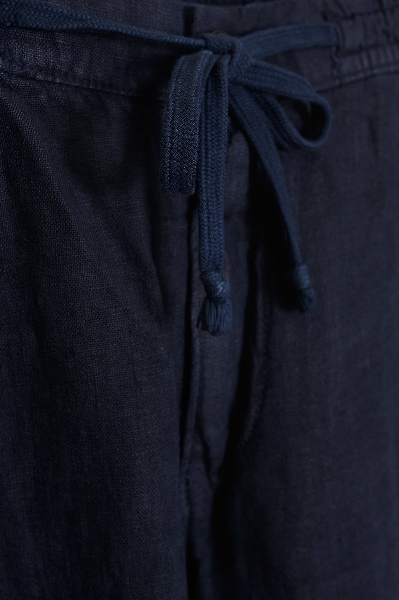 Pantalón jogger lino azul marino