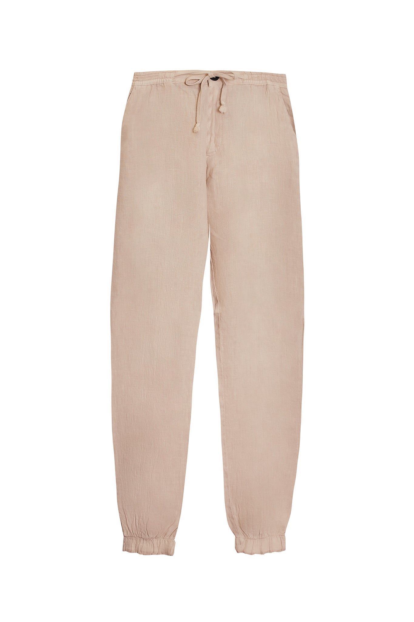 Pantalón jogger lino beige