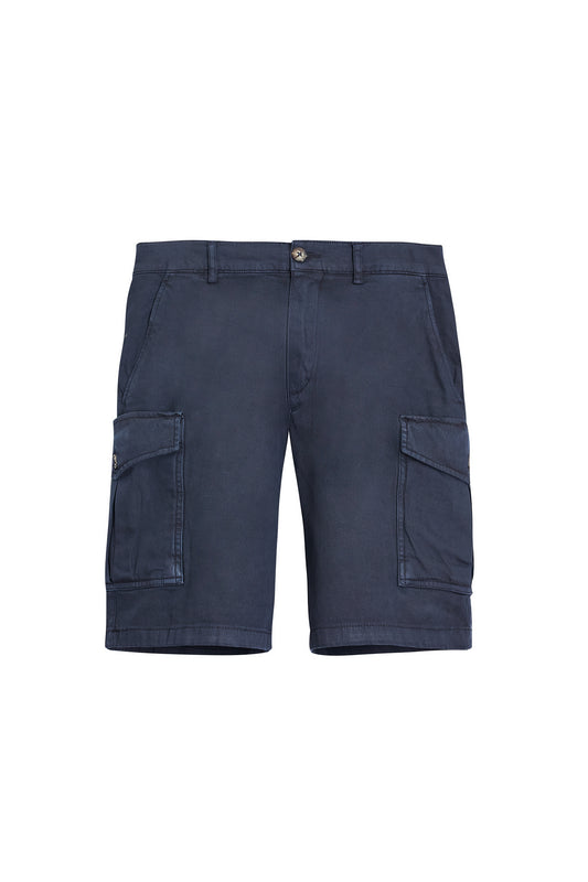 Bermudas cargo azul marino