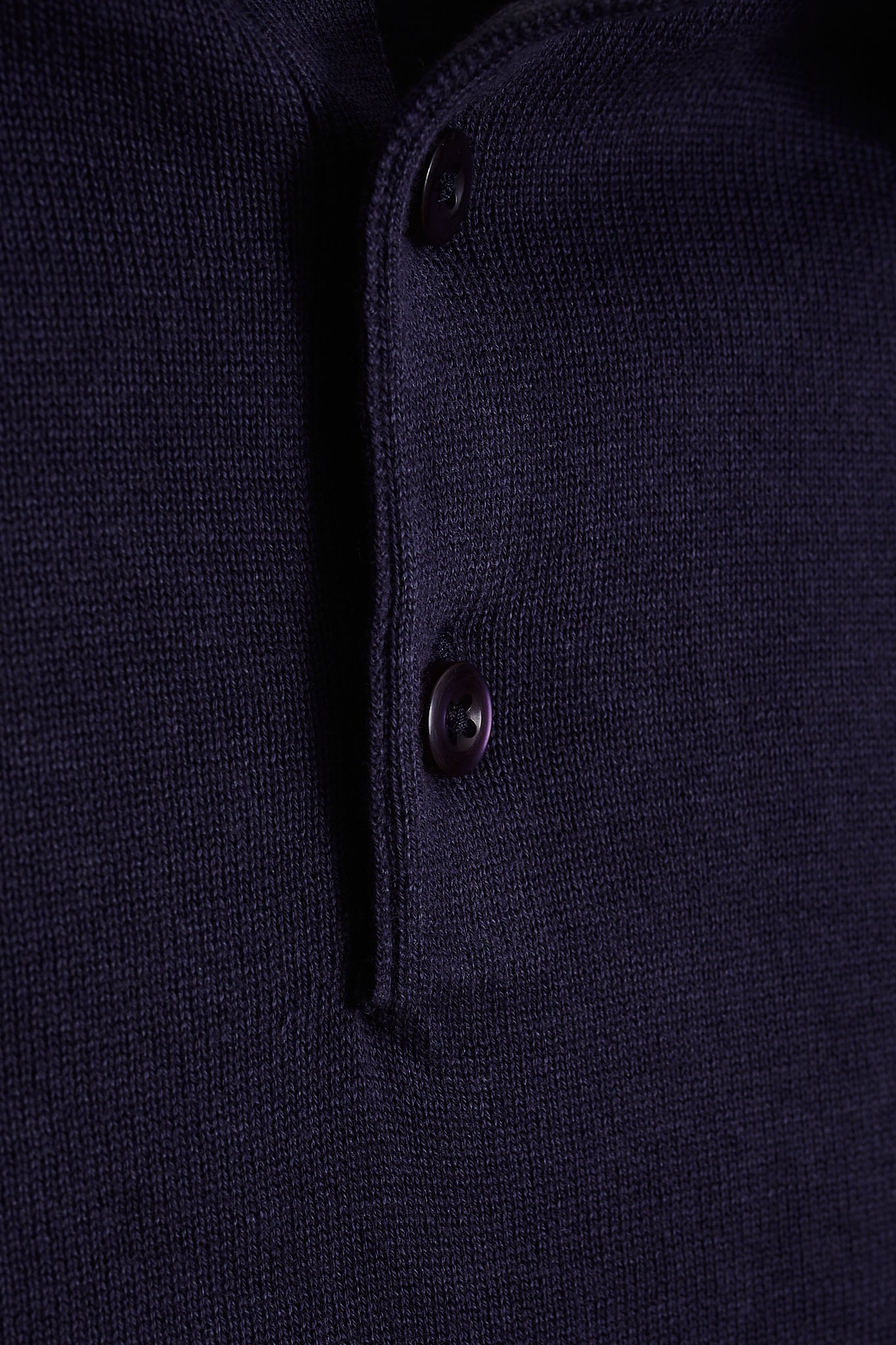 Polo punto botones azul marino