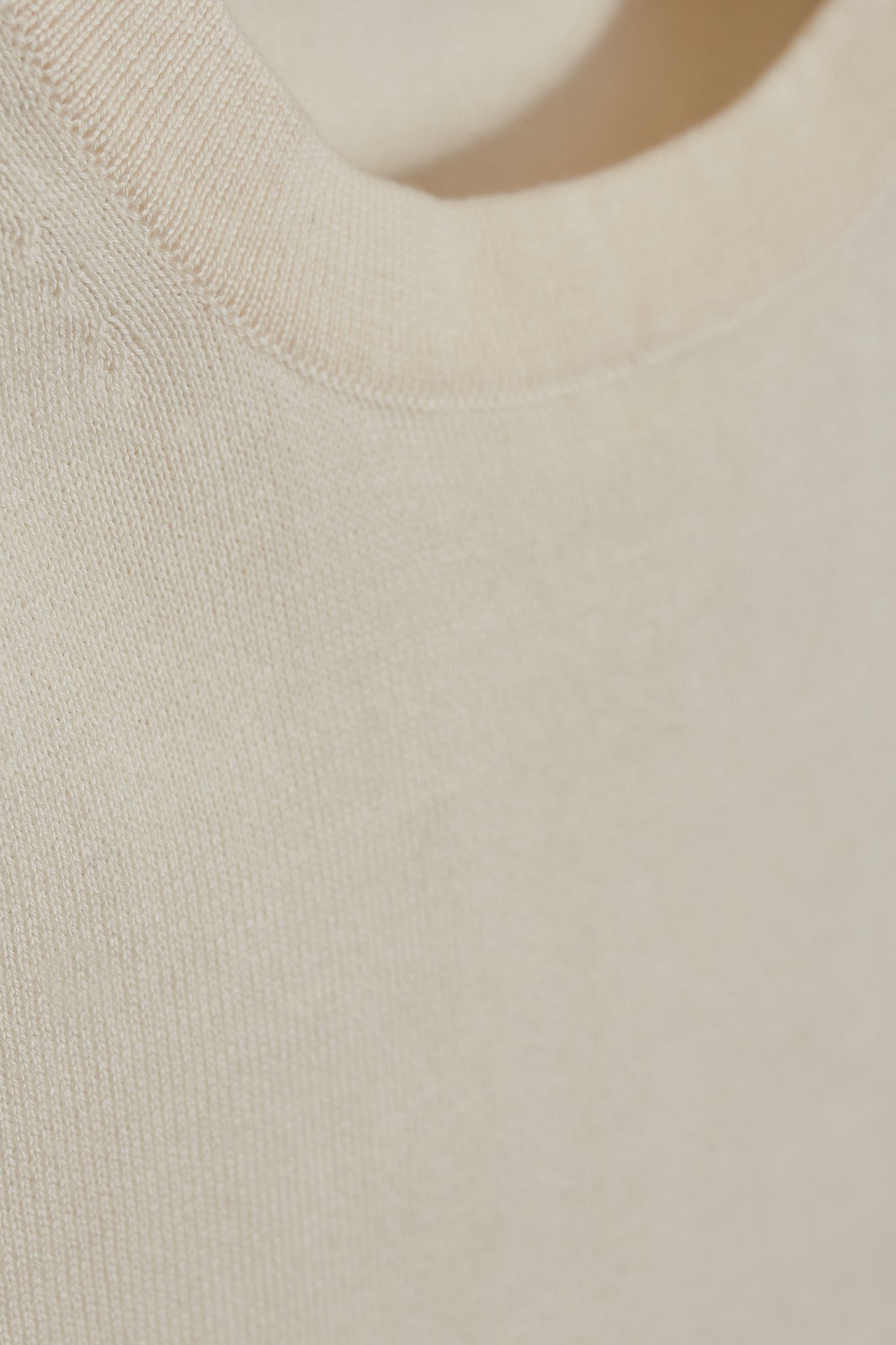 Camiseta punto crema