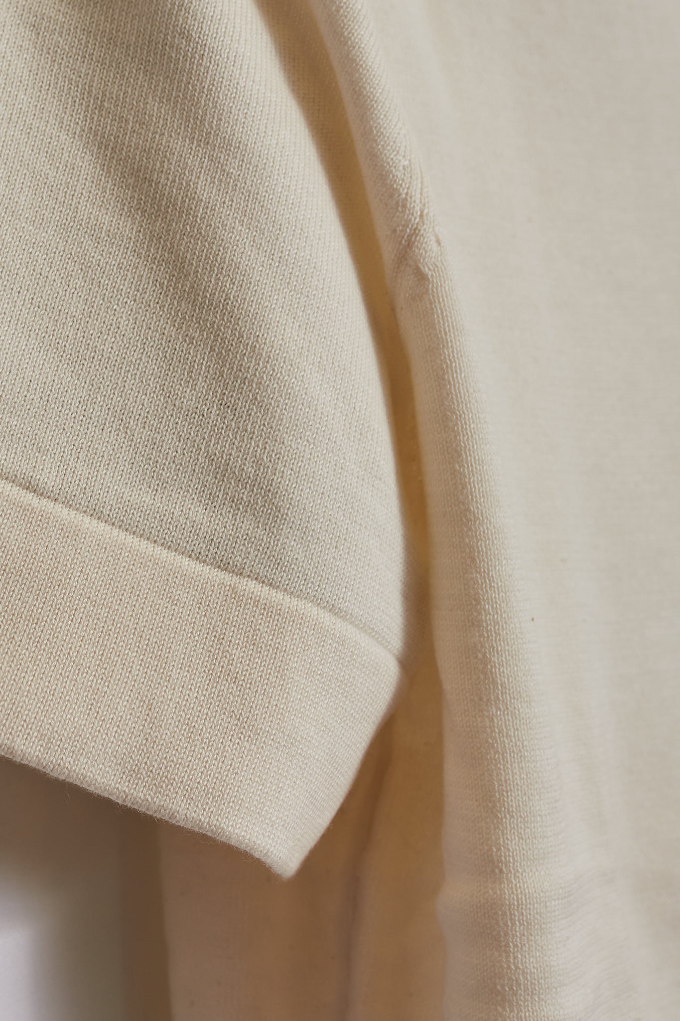 Camiseta punto crema