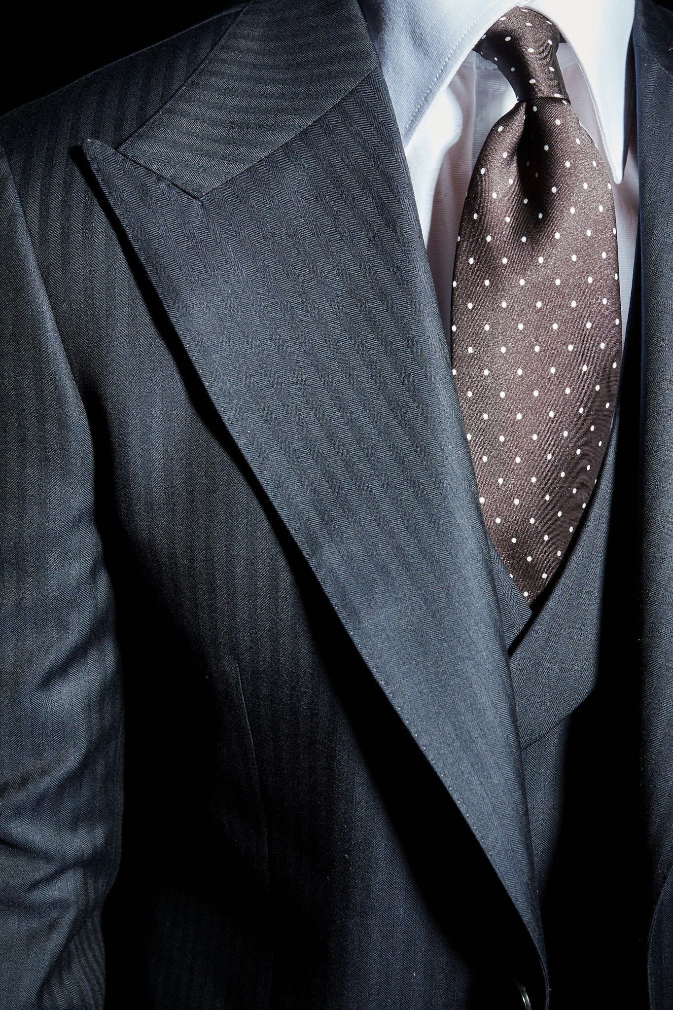 Americana traje azul marino espiga Ready to Wear