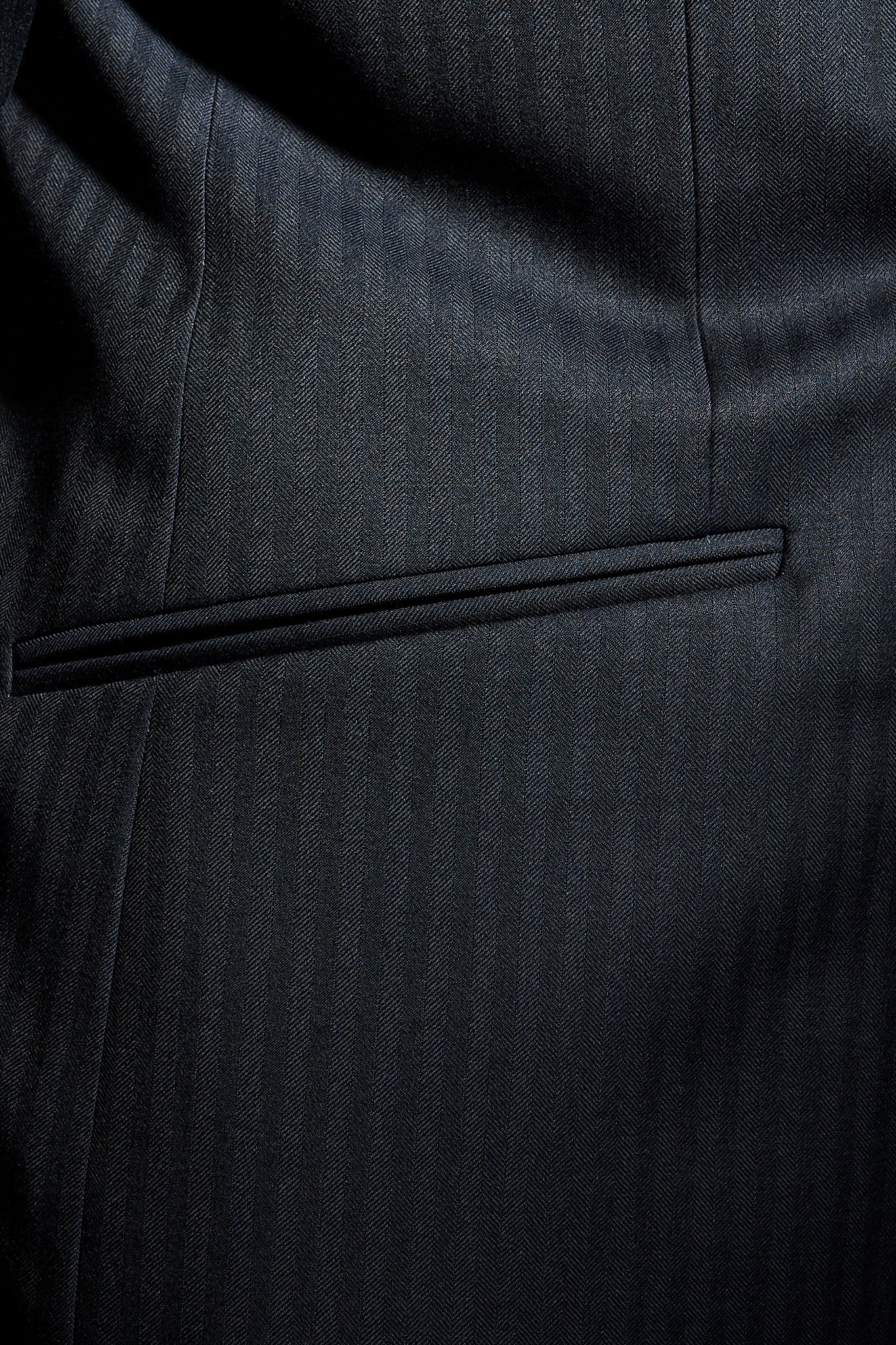 Americana traje cruzado azul marino espiga Ready to Wear