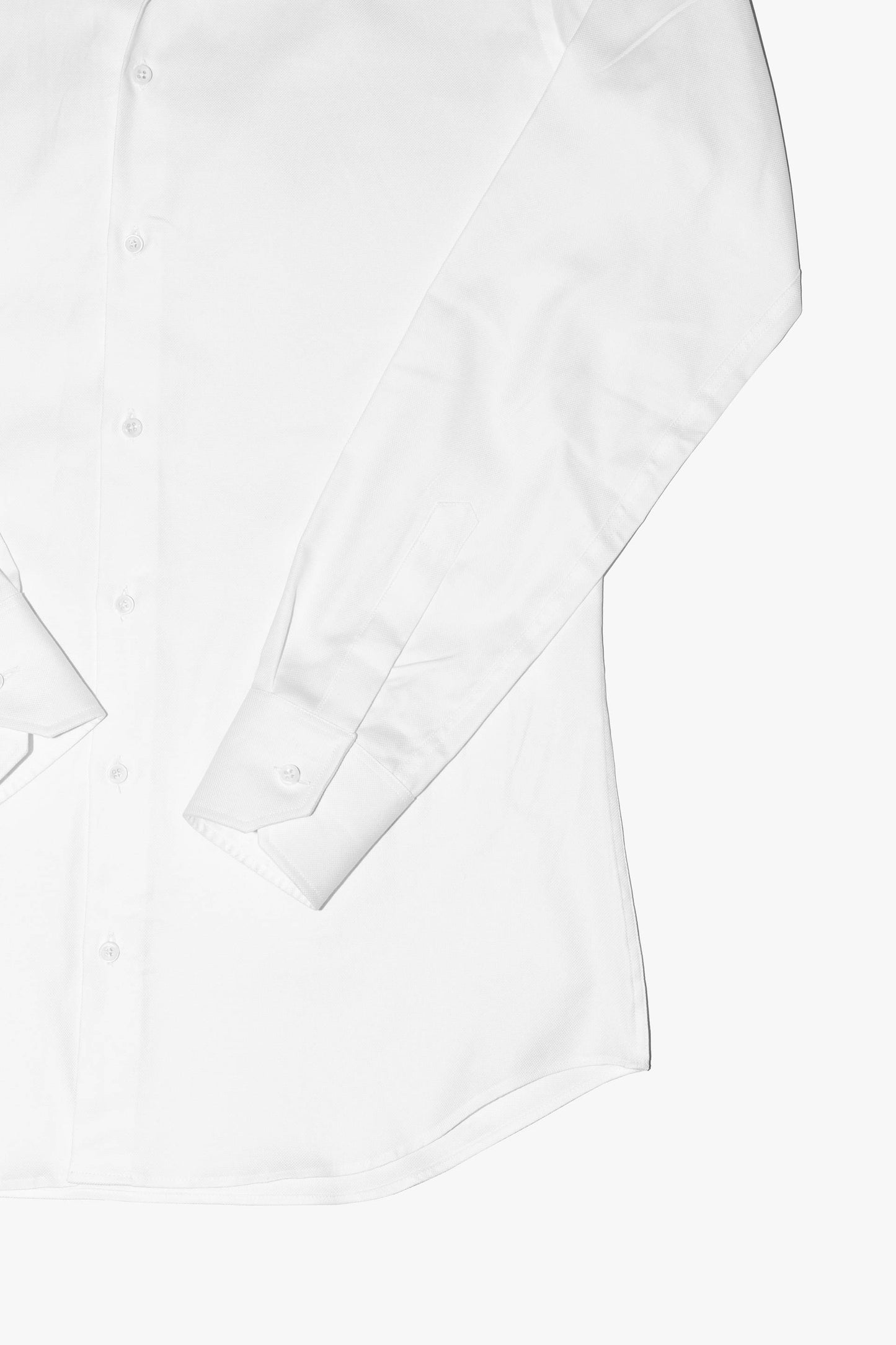Camisa vestir MTO blanca cuello baby Hippie Crew